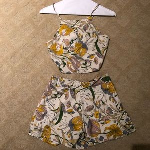 Floral 2 piece short set